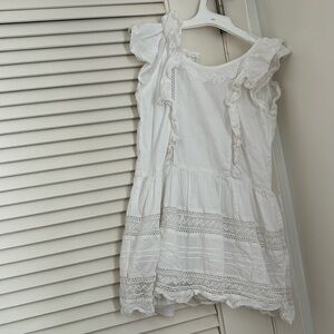 LoveShackFancy dress - girls white size 5-6 year old